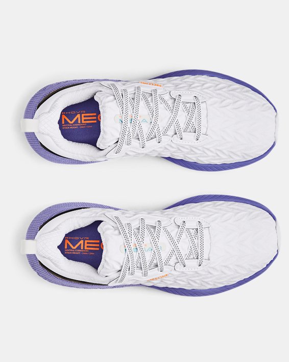 Women's UA HOVR™ Mega 3 Clone Running Shoes, White, pdpMainDesktop image number 2